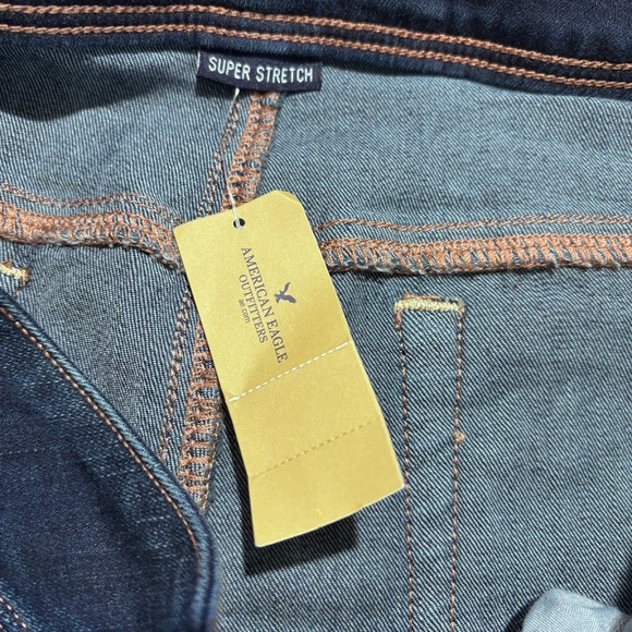 AMERICAN EAGLE OUTFITTERS Sz 10S Kick Boot Jeans Mid Rise Mid Wash NEW W/ TAGS - Picture 12 of 13